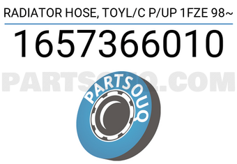 TOP 1657366010 RADIATOR HOSE, TOYL/C P/UP 1FZE 98~