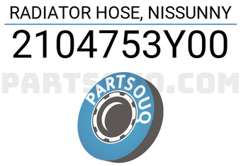 TOP 2104753Y00 RADIATOR HOSE, NISSUNNY