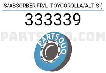 TOP 333339 S/ABSORBER FR/L TOYCOROLLA/ALTIS