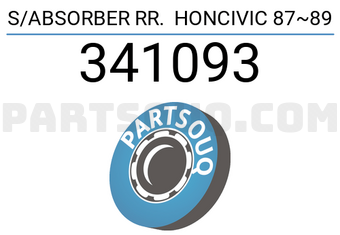 TOP 341093 S/ABSORBER RR. HONCIVIC 87~89