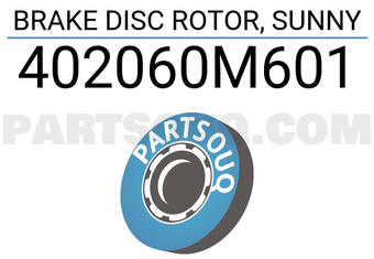 TOP 402060M601 BRAKE DISC ROTOR, SUNNY