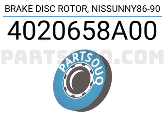 TOP 4020658A00 BRAKE DISC ROTOR, NISSUNNY86-90