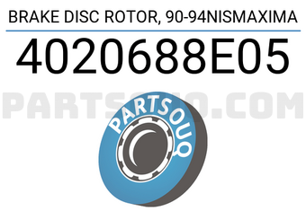 TOP 4020688E05 BRAKE DISC ROTOR, 90-94NISMAXIMA