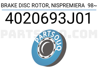 TOP 4020693J01 BRAKE DISC ROTOR, NISPREMIERA 98~
