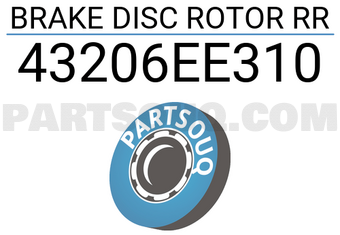 TOP 43206EE310 BRAKE DISC ROTOR RR