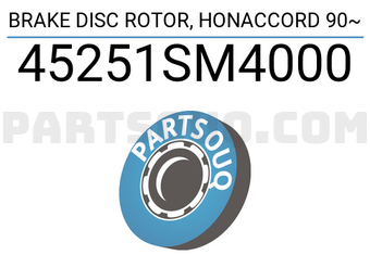 TOP 45251SM4000 BRAKE DISC ROTOR, HONACCORD 90~
