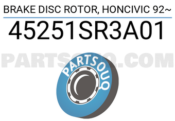 TOP 45251SR3A01 BRAKE DISC ROTOR, HONCIVIC 92~