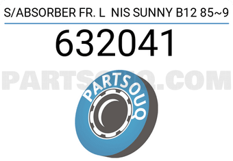 TOP 632041 S/ABSORBER FR. L NIS SUNNY B12 85~9