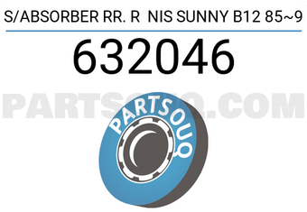 TOP 632046 S/ABSORBER RR. R NIS SUNNY B12 85~9