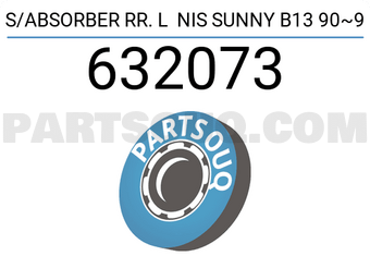 TOP 632073 S/ABSORBER RR. L NIS SUNNY B13 90~9