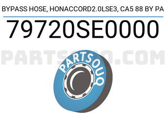 TOP 79720SE0000 BYPASS HOSE, HONACCORD2.0LSE3, CA5 88 BY PA