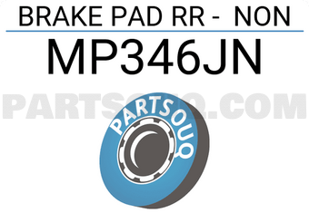 TOP MP346JN BRAKE PAD RR - NON