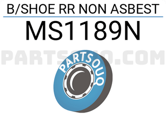 TOP MS1189N B/SHOE RR NON ASBEST