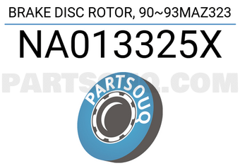 TOP NA013325X BRAKE DISC ROTOR, 90~93MAZ323