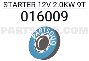 TOWAI 016009 STARTER 12V 2.0KW 9T