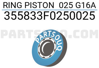 TP 355833F0250025 RING PISTON 025 G16A
