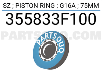 TP 355833F100 SZ ; PISTON RING ; G16A ; 75MM
