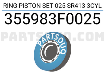 TP 355983F0025 RING PISTON SET 025 SR413 3CYL
