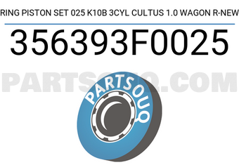 TP 356393F0025 RING PISTON SET 025 K10B 3CYL CULTUS 1.0 WAGON R-NEW