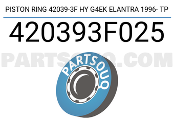 TP 420393F025 PISTON RING 42039-3F HY G4EK ELANTRA 1996- TP