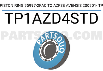 TP TP1AZD4STD PISTON RING 35997-2FAC TO AZFSE AVENSIS 200301- TP