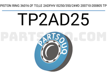 TP TP2AD25 PISTON RING 36016-2F TO,LE 2ADFHV IS250/350/2##D 200710-200805 TP