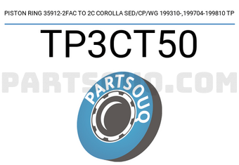 TP TP3CT50 PISTON RING 35912-2FAC TO 2C COROLLA SED/CP/WG 199310-,199704-199810 TP