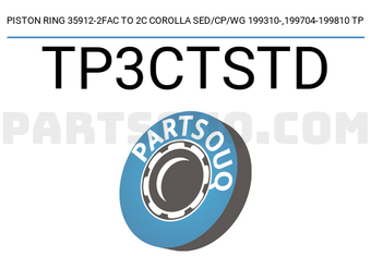 TP TP3CTSTD PISTON RING 35912-2FAC TO 2C COROLLA SED/CP/WG 199310-,199704-199810 TP