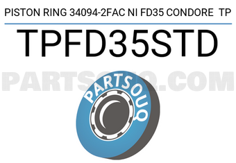 TP TPFD35STD PISTON RING 34094-2FAC NI FD35 CONDORE TP