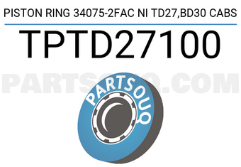 TP TPTD27100 PISTON RING 34075-2FAC NI TD27,BD30 CABS
