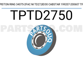 TP TPTD2750 PISTON RING 34075-2FAC NI TD27,BD30 CABSTAR 199207-200607 TP