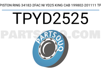 TP TPYD2525 PISTON RING 34182-2FAC NI YD25 KING CAB 199802-201111 TP