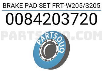 TRW 0084203720 BRAKE PAD SET FRT-W205/S205