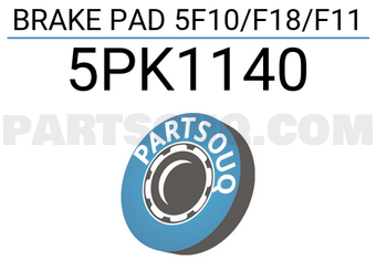 TRW 5PK1140 BRAKE PAD 5F10/F18/F11