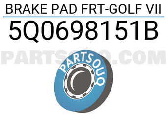 TRW 5Q0698151B BRAKE PAD FRT-GOLF VII