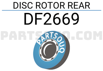 TRW DF2669 DISC ROTOR REAR