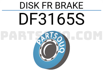 TRW DF3165S DISK FR BRAKE