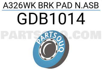 TRW GDB1014 A326WK BRK PAD N.ASB