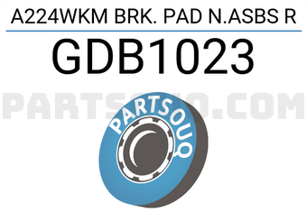 TRW GDB1023 A224WKM BRK. PAD N.ASBS R