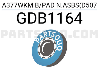 TRW GDB1164 A377WKM B/PAD N.ASBS(D507
