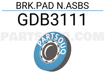 TRW GDB3111 BRK.PAD N.ASBS