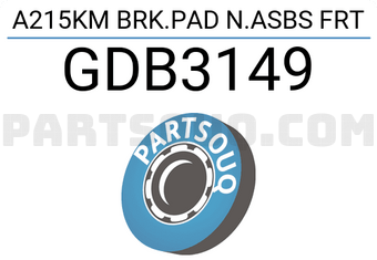 TRW GDB3149 A215KM BRK.PAD N.ASBS FRT