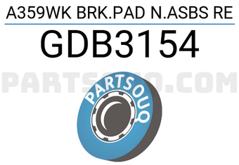 TRW GDB3154 A359WK BRK.PAD N.ASBS RE