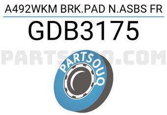 TRW GDB3175 A492WKM BRK.PAD N.ASBS FR