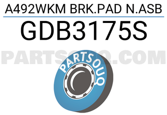 TRW GDB3175S A492WKM BRK.PAD N.ASB