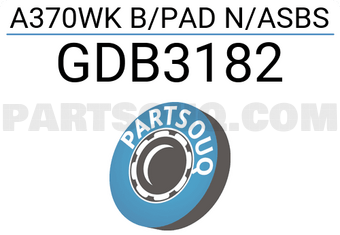 TRW GDB3182 A370WK B/PAD N/ASBS