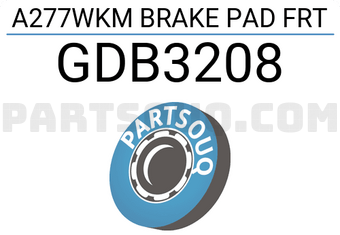 TRW GDB3208 A277WKM BRAKE PAD FRT