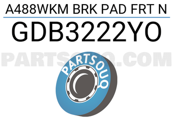 TRW GDB3222YO A488WKM BRK PAD FRT N