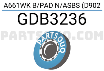 TRW GDB3236 A661WK B/PAD N/ASBS (D902