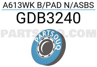 TRW GDB3240 A613WK B/PAD N/ASBS